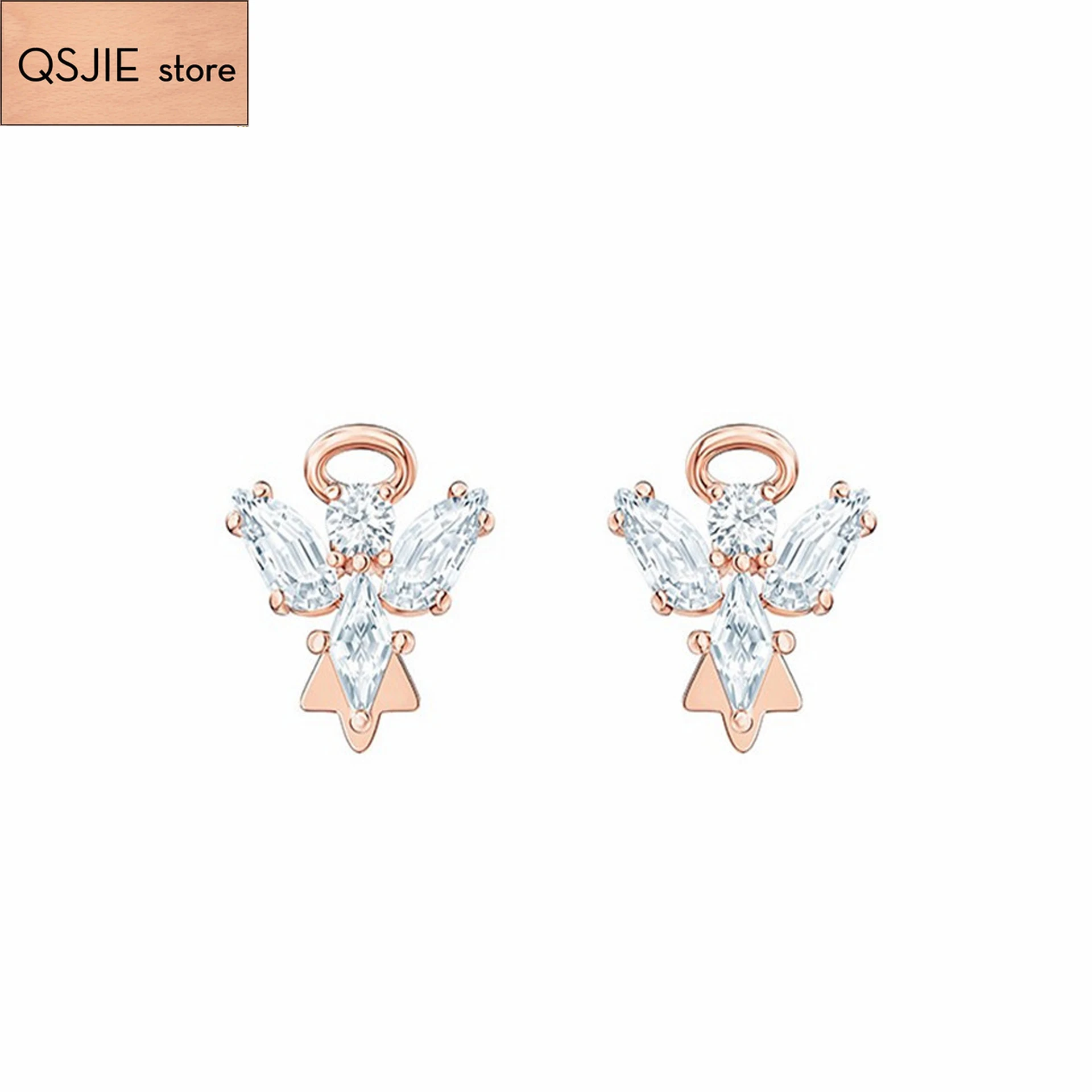 

High Quality SWA fashion jewelry angel wings lady charming Earrings