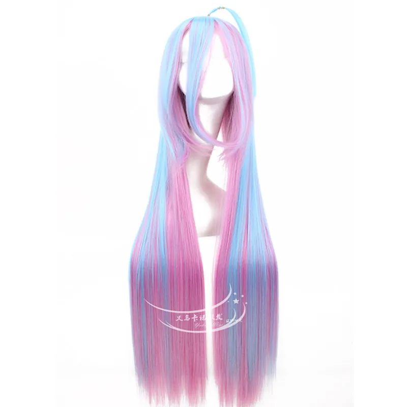 Длинные прямые Термостойкие парики из синтетических волос 100 см без игры жизни