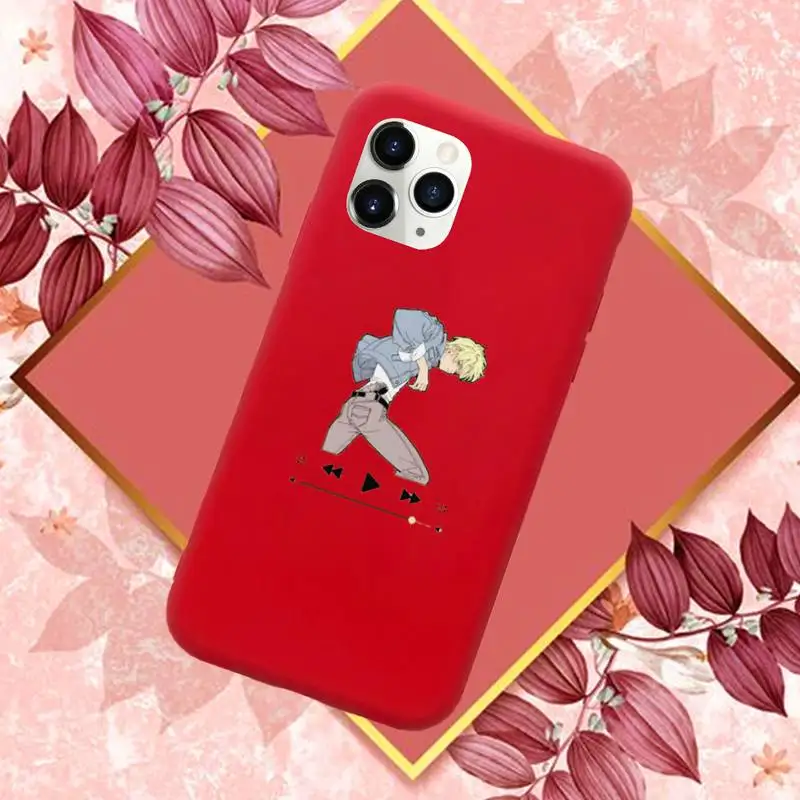 

Anime Banana Fish Phone Case Candy Color for iPhone 11 12 mini pro XS MAX 8 7 6 6S Plus X SE 2020 XR