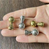 junkang 12mm antique silver gold rosary fringed spacer beads hat diy making 33 meditation prayer accessories for muslims