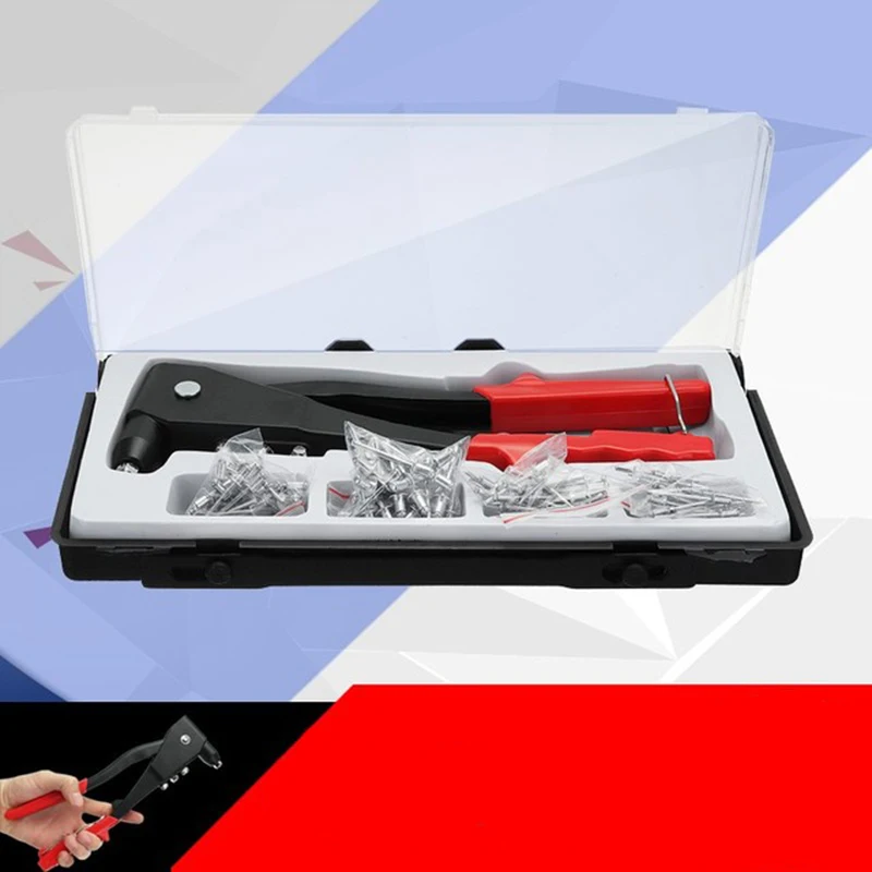 101 шт./компл. Алюминий вытяжная заклепка инструмент Тяжелая гайка Резьбовая