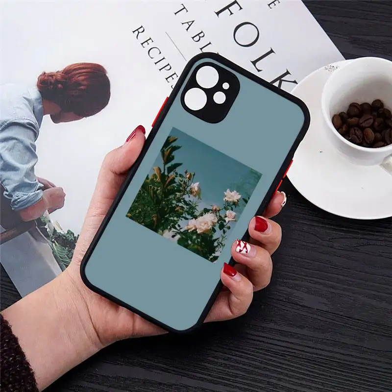 

Aesthetics songs lyrics color Phone Case Transparent Matte for iPhone 7 8 11 12 s mini pro X XS XR MAX Plus cover funda