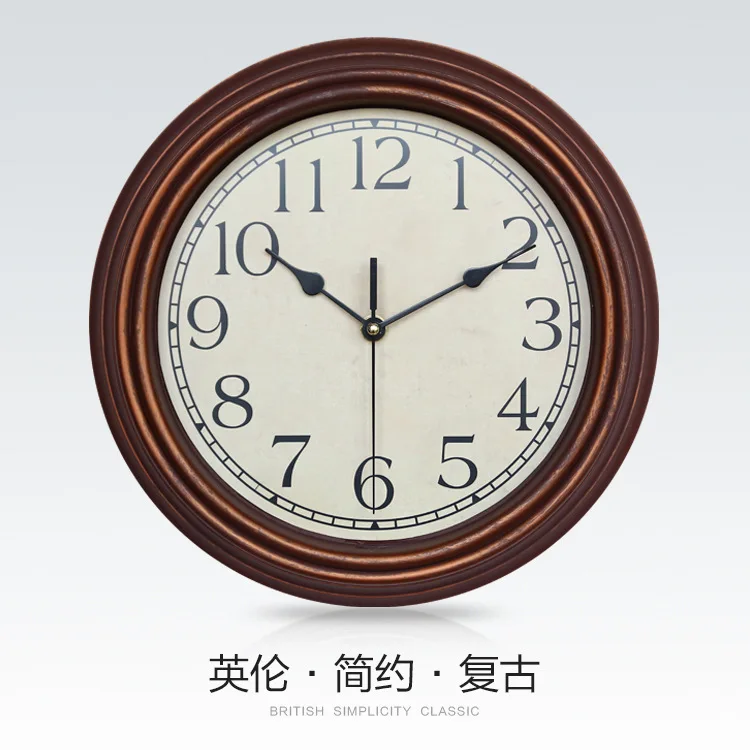 12-Inch Round Classic Clock Retro Non Ticking Quartz Decorative Wall | Дом и сад