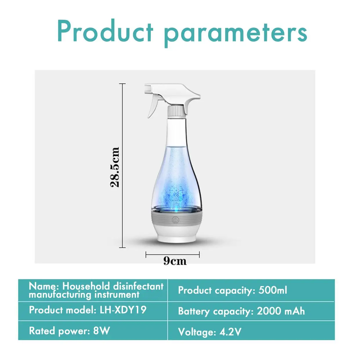 

USB 84 Disinfection Liquid Manufacturing Machine Disinfectant Sodium Generator Automatic Machine Water Maker Spray Empty Bottle