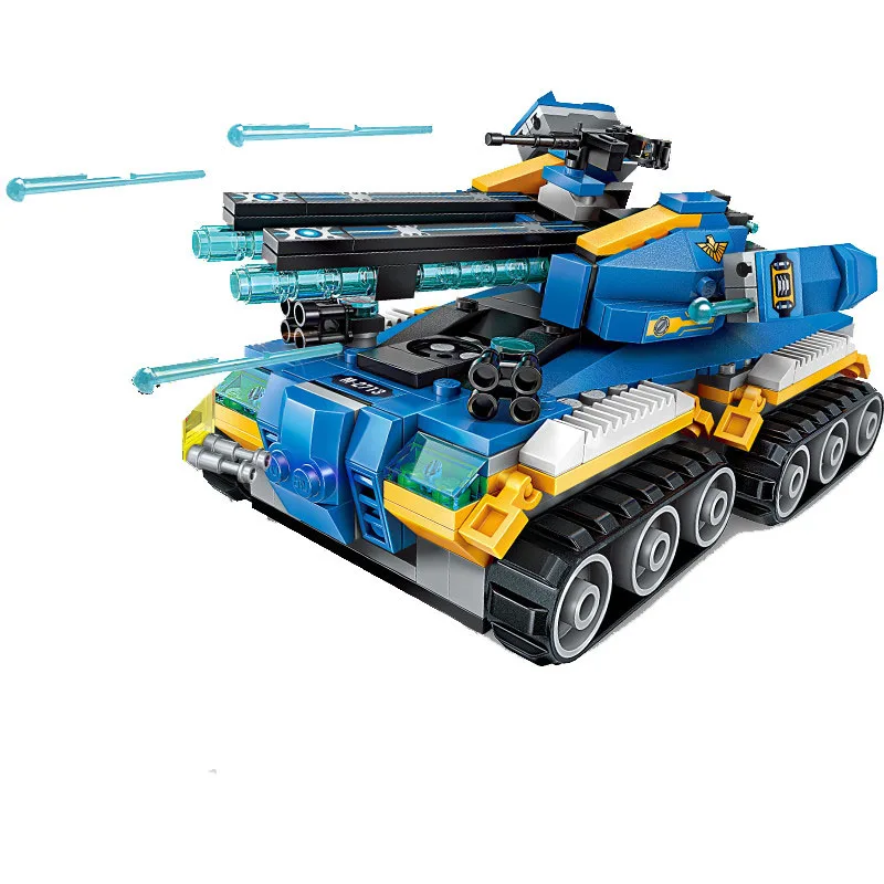 Развивающий строительный блок высокотехнологичный танк Апокалипсис эпохи 4