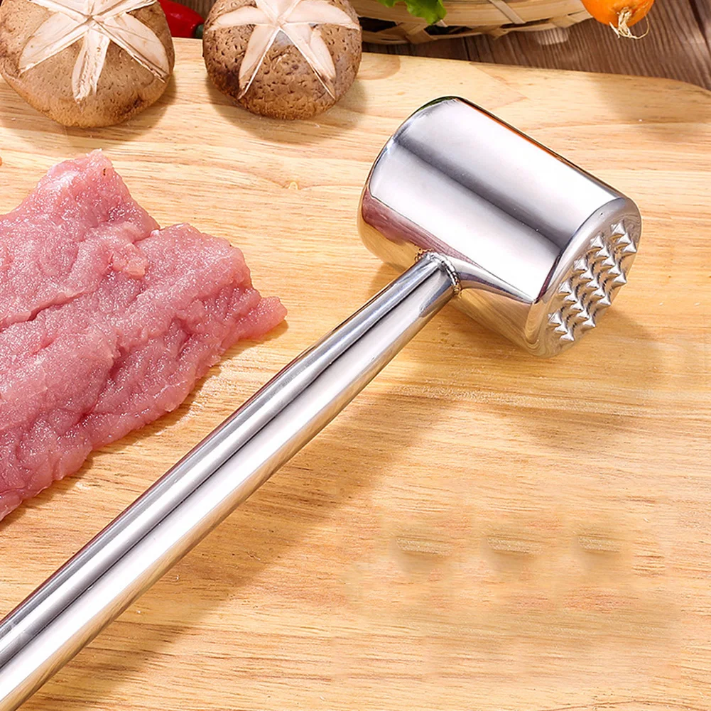 

1Pcs Zinc Alloy Loose Meat Hammer Double Sides Meat Tenderizers Pork Beef Steak Loose Meat Hammer Kitchen Tools