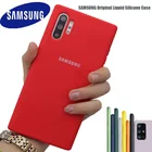 Жидкий силиконовый чехол для Samsung, мягкий Оригинальный чехол для Galaxy S10 + S10E S8 S9 S10 Plus Note 8 9 10 Plus Note 10 +