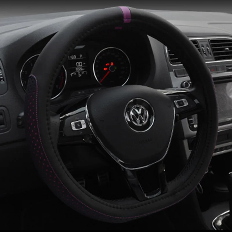 Новый чехол рулевого колеса автомобиля D Тип крышки ручки 38 см диаметр