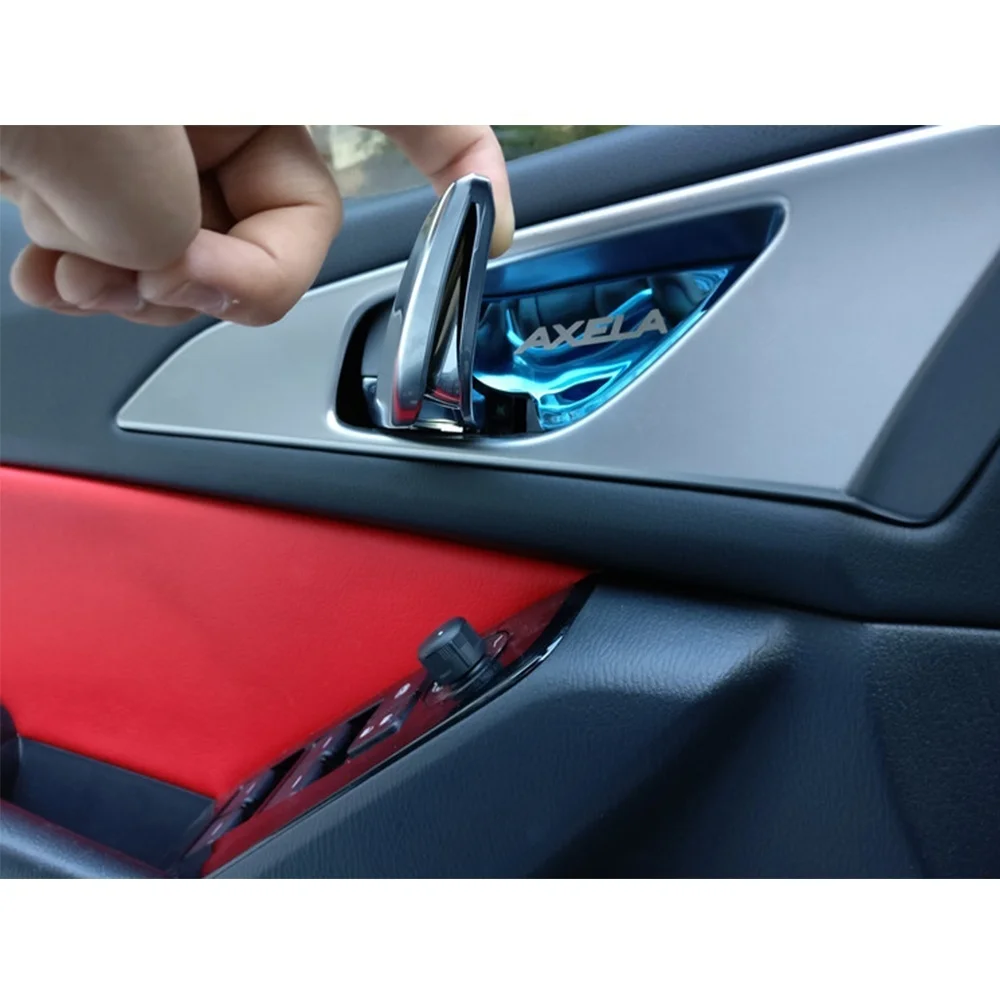 Чехлы на дверные ручки автомобиля патчи наклейки блестки для Mazda 3 Axela 2017 2019