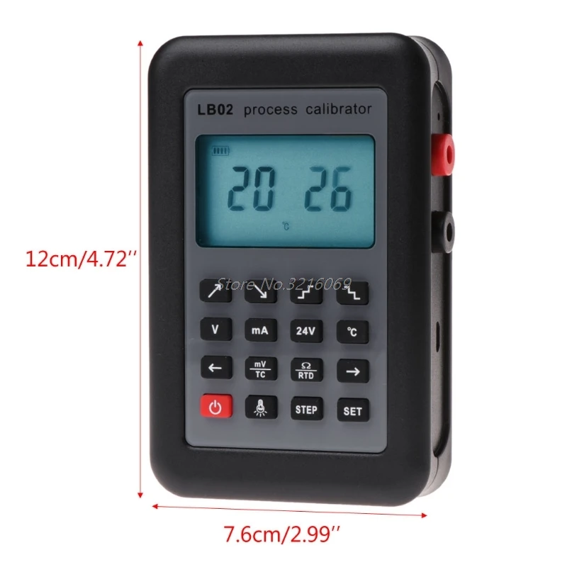 

LB02 Calibrator Tester Resistance Current Voltmeter Signal Generator Source Process Calibrator 4-20mA/0-10V/mV LCD Display LS'D