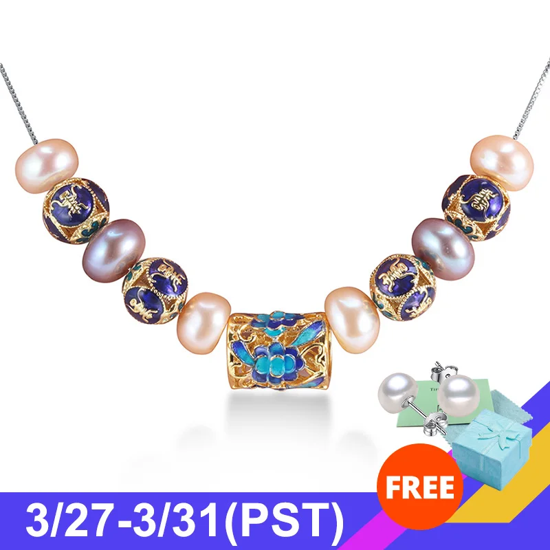 Ожерелье из натурального жемчуга в европейском стиле для женщин AAAA