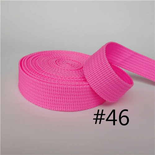 Полипропиленовая тесьма шириной 20 мм, 5 ярдов, черный, розовый, для сумок, для шитья, для ремней, тесьма, плетеный ремень, для одежды, обувь
