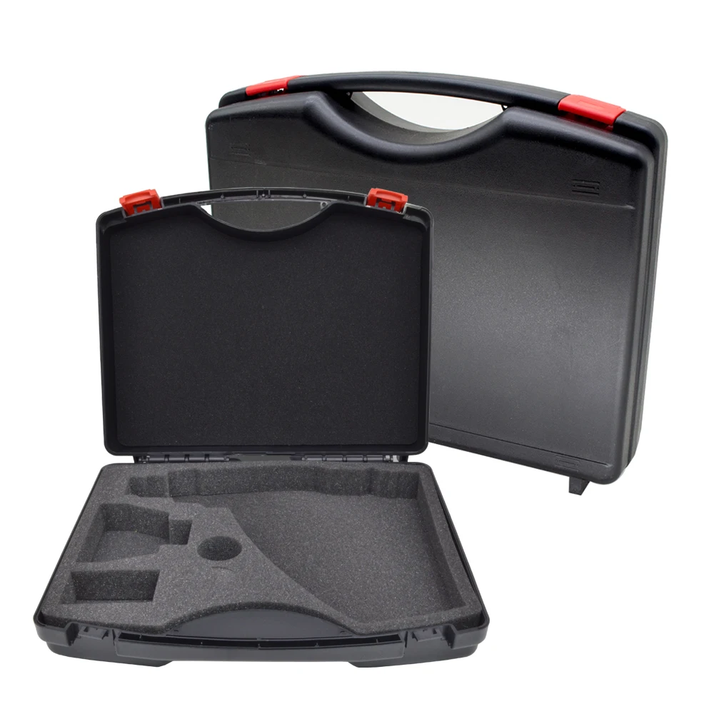 PP plastic suitcase portable hardware tool box case with foam for heat gun hair dryer hot air guns multifunction