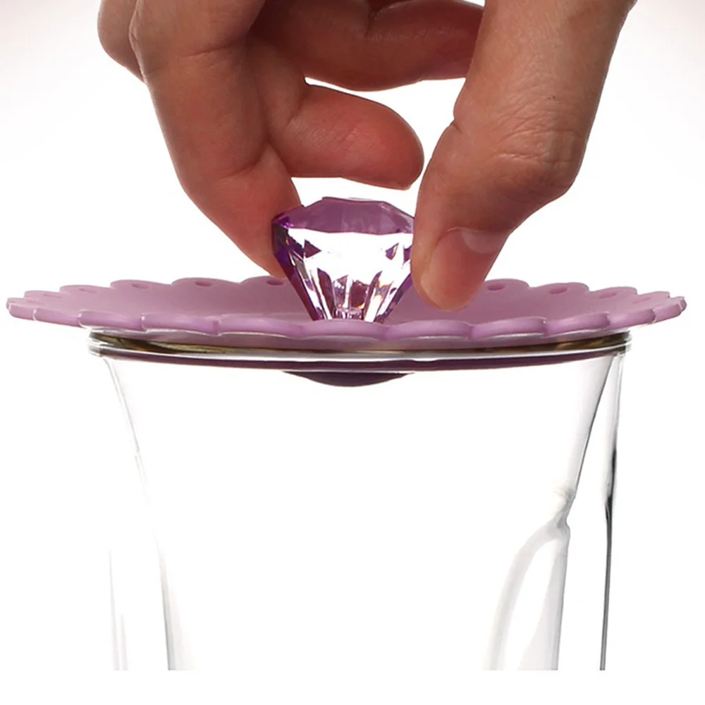 Многоразовая силиконовая крышка для чашек пылезащитный чехол сохранения тепла