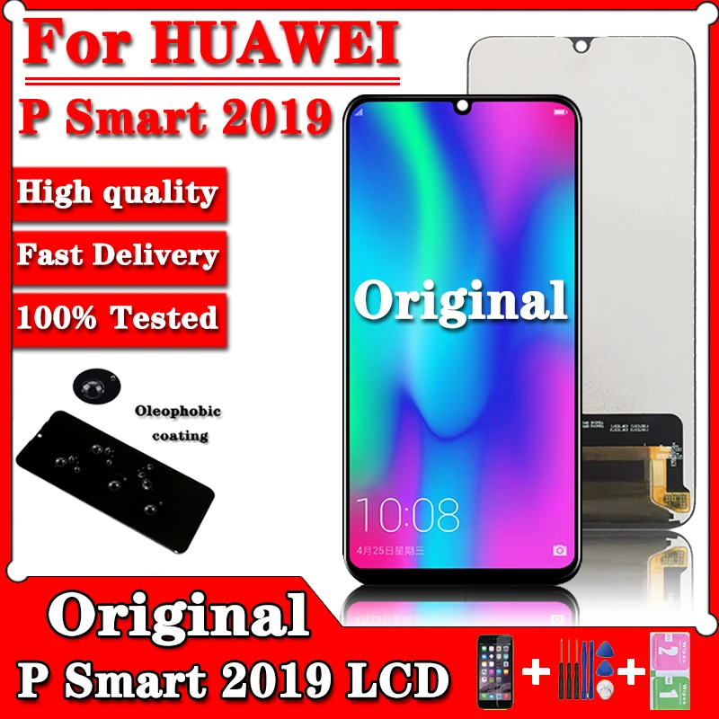 

6.21"Original For Huawei P Smart 2019 LCD Screen Touch Digitizer Assembly For Huawei POT-LX1 L21 LX3 LCD Replacement Parts