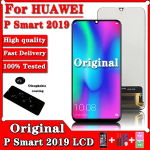 6 21original for huawei p smart 2019 lcd screen touch digitizer assembly for huawei pot lx1 l21 lx3 lcd replacement parts free global shipping