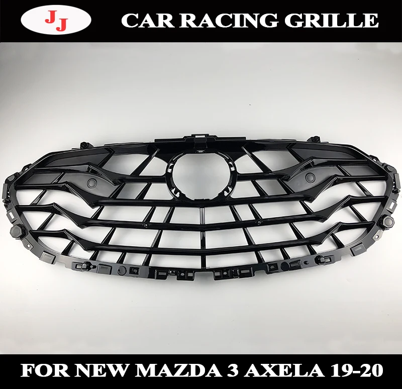 For Mazda 3 AXELA 2018 2019 2020 Car Front Racing Grille Radiator Bumper Grill Trim Racing Grills Grille around trim cover