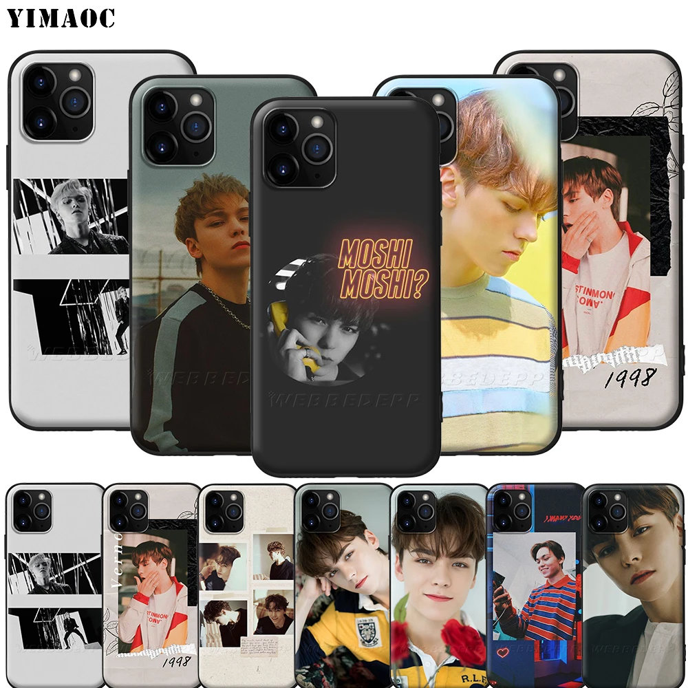 Силиконовый мягкий чехол Vernon для iPhone 12 Mini 11 Pro XS Max XR X 8 7 6 6S Plus 5 5S SE|Бамперы| |