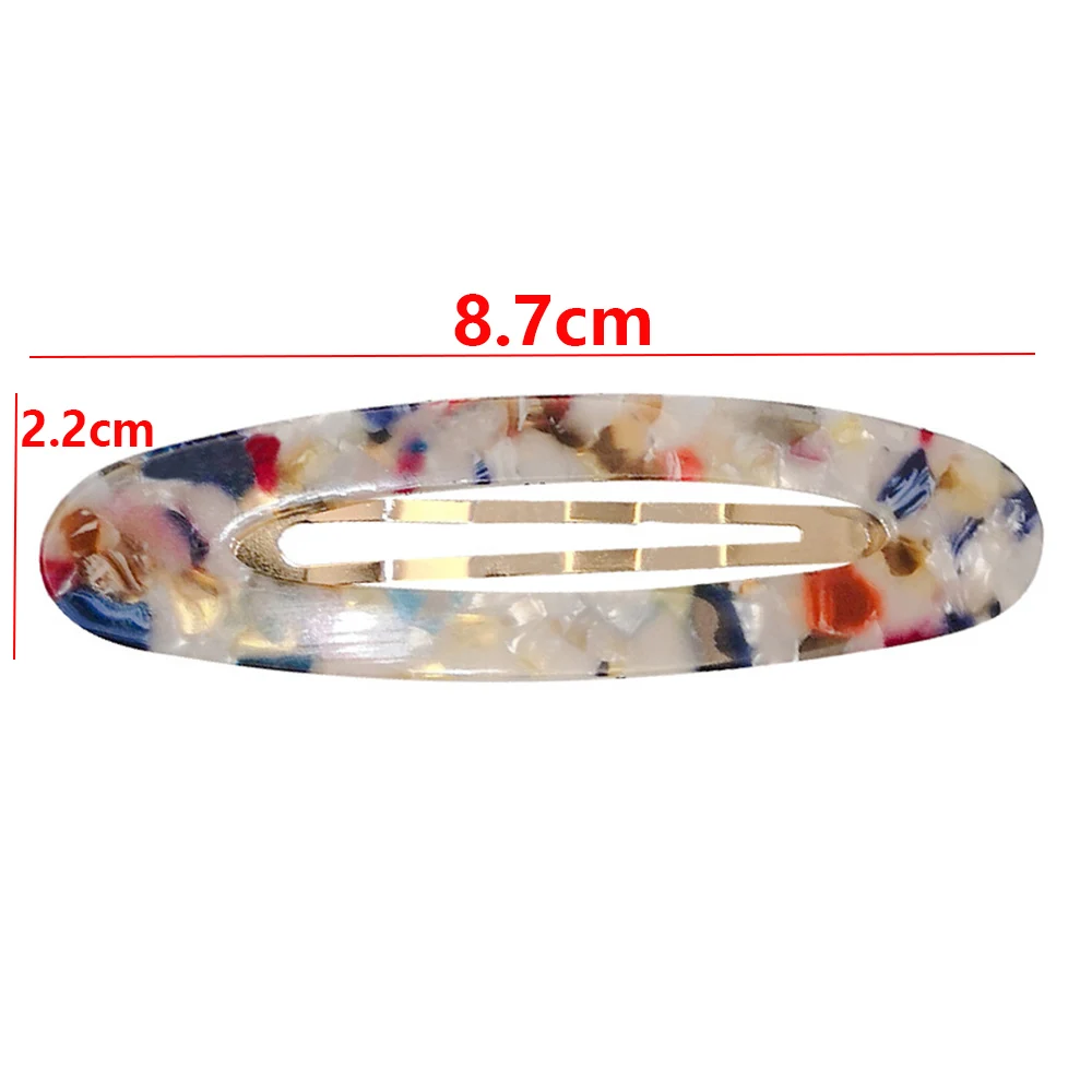 

New Fashion Acetate Geometric Hair Clips Girls Sweet Hairpins Barrettes Hair Accessories For Women