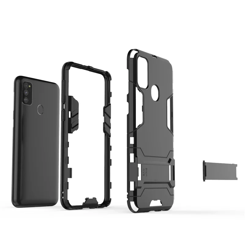 Чехол для Samsung M30S чехол армированный Жесткий силиконовый + пластиковый Galaxy задняя