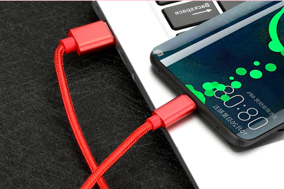 1 м 2 м 3 м usb type-C Дата-кабель для быстрой передачи данных зарядки передачи данных для huawei P10/P20/P30 Xiaomi Honor мобильные телефоны нейлоновые цифровые кабели