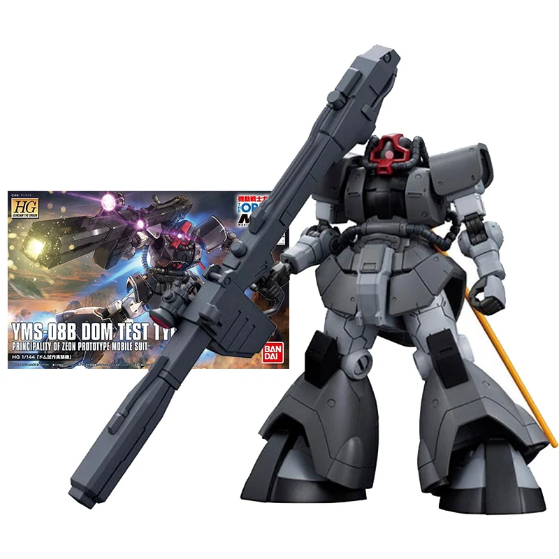 

Bandai Gundam Model Kit Anime Figure HGUC GTO 1/144 YMS-08B Dom Test Type Genuine Gunpla Anime Action Figure Toys for Children