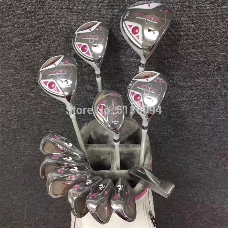 Новый дамский гольф клуб Гольф полный комплект клюшек Драйвер + Фарватер Дерево