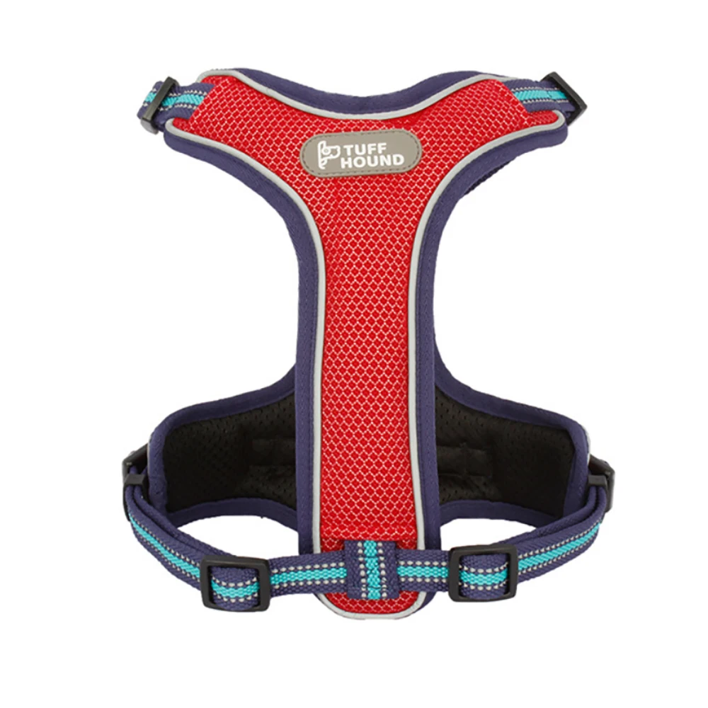 Светоотражающий Поводок для собак регулируемый не тянет нейлон Сбруя поводок