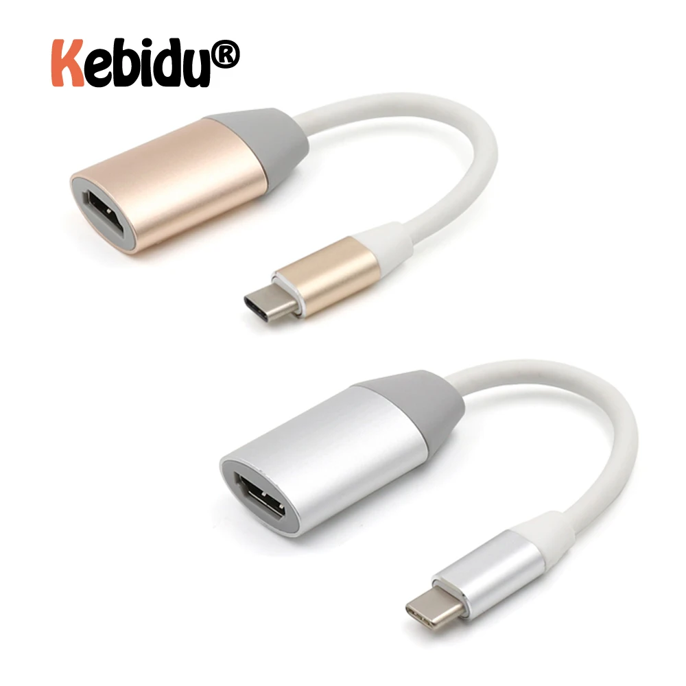 4K кабель-Переходник USB C на HDMI Кабель-адаптер Портативный 3 1 типа HDMI-совместимый