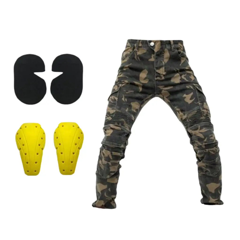 

Мотоциклетные джинсы унисекс, синие байкерские брюки, боевые брюки с 4x подушечками