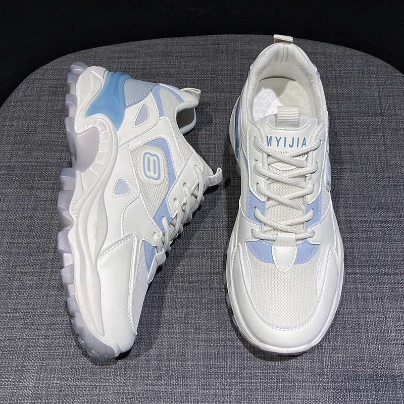 

2021 New Women Sneakers Fashion Spring Women Casual Shoes Breathable Women Platform Dad Shoe Sneaker Streetwear zapatillas mujer