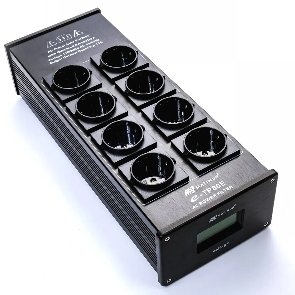 MATIHUR e TP80 аудио Шум AC Мощность фильтр кондиционер очиститель Защита от всплесков