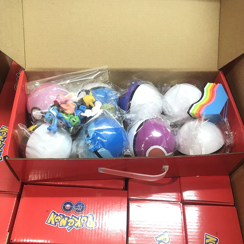 Pokeball Original de Pokemon para ni&ntilde;os, Pokeball aut&eacute;ntico con cintur&oacute;n, modelo de figura de acci&oacute;n, juguetes con caja-2
