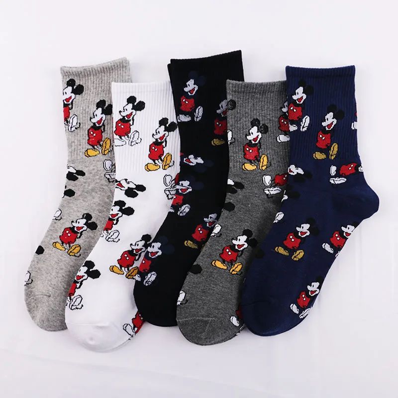 1 пара модных женских милых носков с Микки Маусом носки героями мультфильмов в