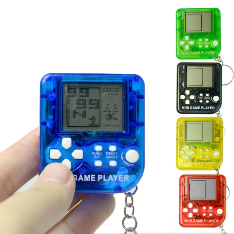 Mini Classic Game Machine Children's Handheld Retro Nostalgic Console With Keychain Tetris Video Games | Электроника
