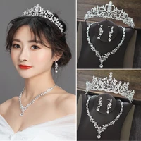 tiara crown tiara wedding jewelry set necklace