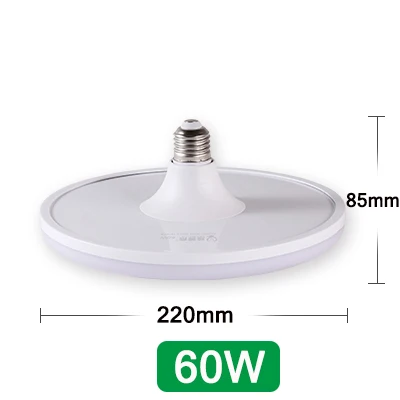 60W White Высокая мощность E27 Светодиодные лампы свет 220 В 50 Вт 40 Вт 30 Вт 20 Вт прожектор лампада ампулы Bombilla Led холодный белый домашний декор CAN MEI - Испускаемый цвет: 60W White