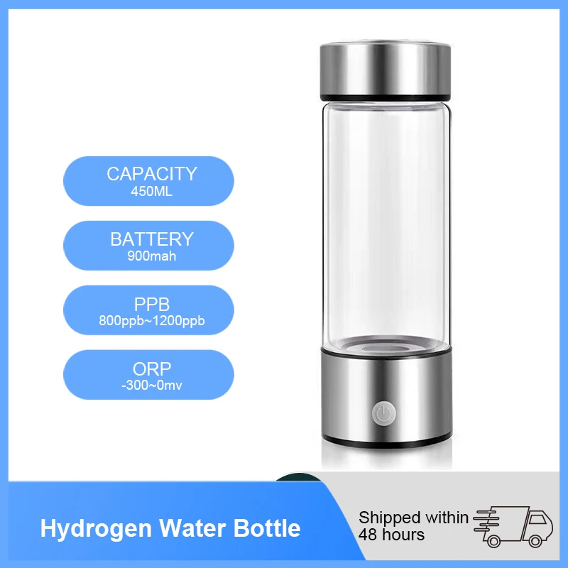 YenvK Hydrogen Water Generator Japanese USB Rechargeable 3Minutes Hydrogen-Rich Water Cup Ionizer Maker