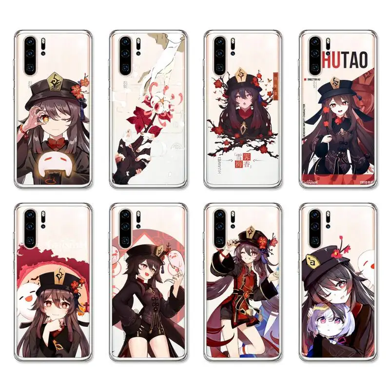 

HuTao Genshin Impact Phone Case For Huawei P Smart Z Y9 Y7 Prime Y6 Y5 2019 P20 P30 Pro P40 Lite Transparent Cover