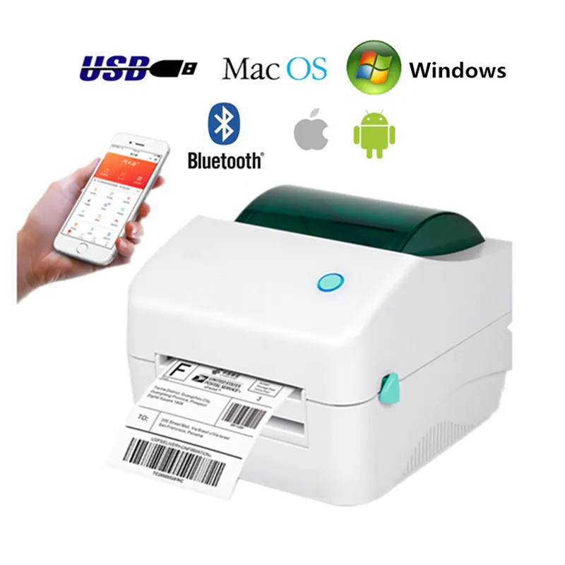 M8 Shipping Label 2-4 Inch Express Waybill Product Price Barcode QR Code Sticker 25.4-118mm USB Bluetooth Thermal Printer