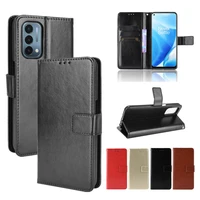 pu leather phone case for oneplus nord n200 5g nord ce 9r 9 pro n100 n10 with card holder crazy horse pattern flip wallet cover