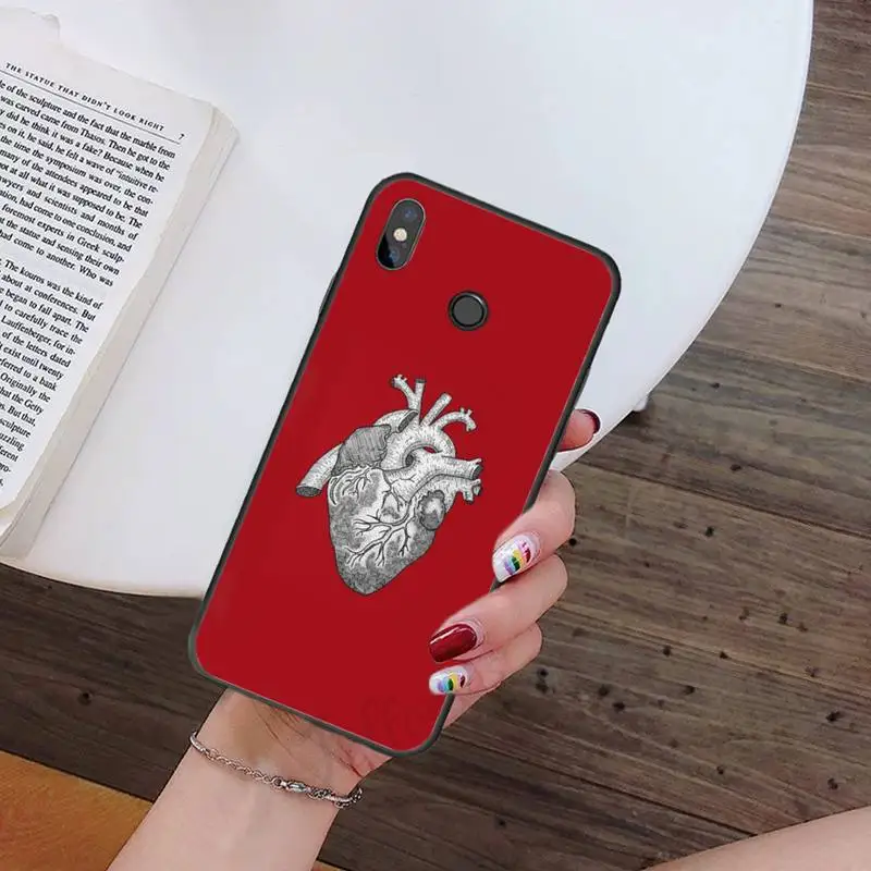 

Phone Case For Xiaomi Redmi 7 8 9t a3 9se k20 mi8 max3 lite 9 note 9s 10 pro Human Organs Heart Meridian