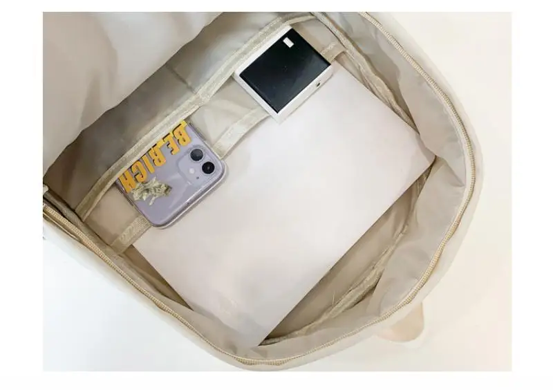 

Contrast Color Women Backpack High Quality School Bag for Teenage Girls Nylon Waterproof College Students Backpack Fashionable