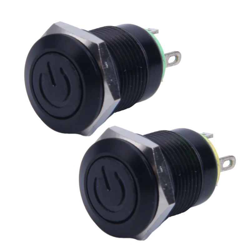 2 предмета 12V 2A 9 5 мм светодиодный металлический Кепки Мощность Мгновенный