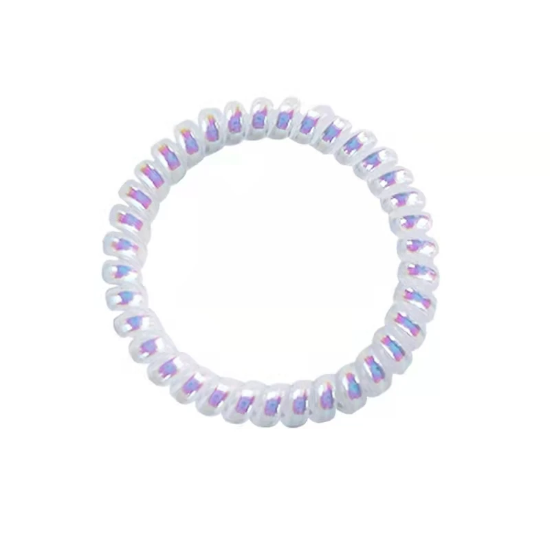 

5PC Shining Mermaid Scrunchies Glitter Reflective Color Laser Hair Ties Telephone Wire Line Bands for Women