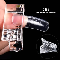 nail clip plastic nail tip clip securing clip detachable portable tip extension manicure tool salon home nail clip