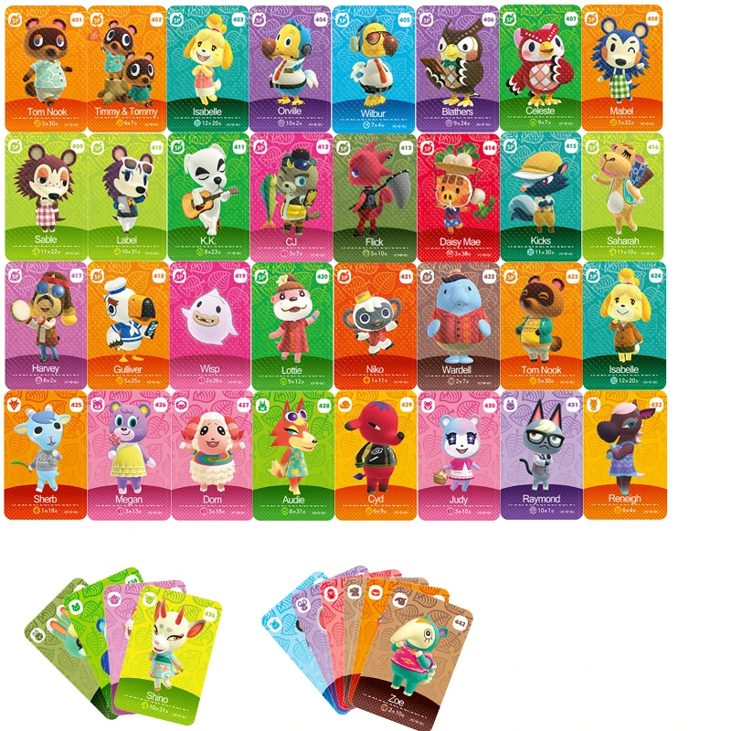 Wholesale 401 To 448 NFC 48Pcs High Quality Cards Amiibo Animals Crossing Game Set Animal Tags for NS Switch Wii U | Игрушки и хобби