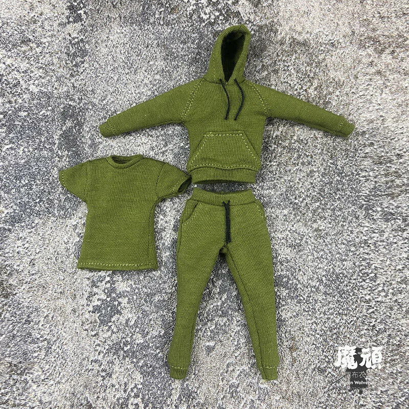 1/12 мужской свитер с капюшоном футболка и штаны Комплект одежды для детей модная