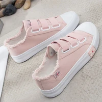 women canvas shoes fashion hookloop women flat shoes breathable ladies sneakers spring casual female causal shoes woman m9 105
