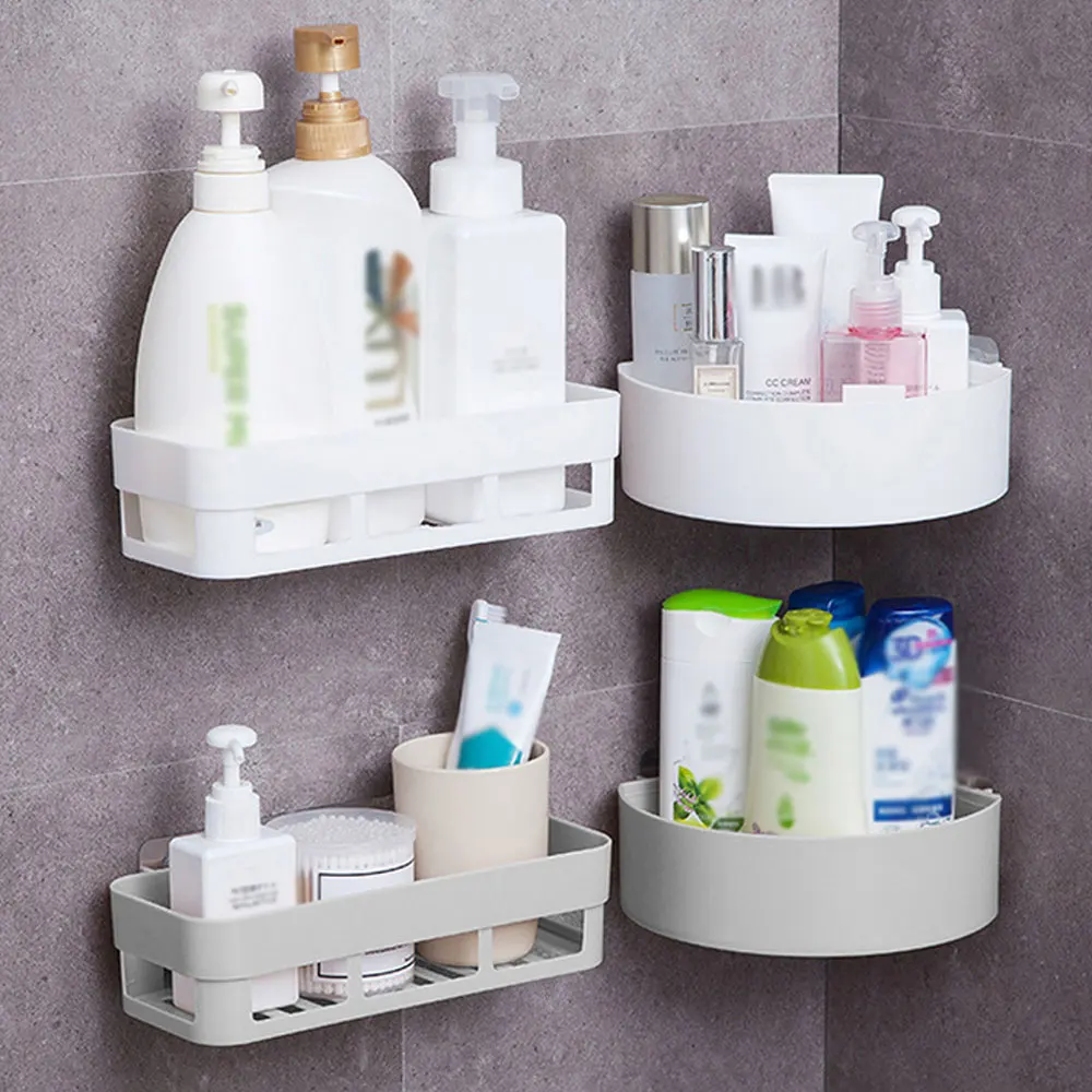 Полка для хранения в ванной угловая полка кухни настенная органайзер стеллаж